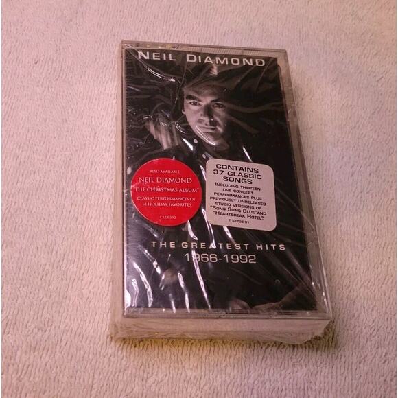 Neil Diamond-The Greatest Hits (1966-1992) Cassette Tapes May-1992 Sealed - Picture 1 of 5